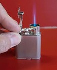 Briquet DUNHILL UNIQUE gaz TURBO JET FLAME Fonctionne tient la charge