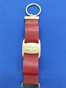 Salvatore Ferragamo Vara Ribbon Red Keyring - Picture 1 of 9