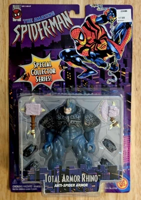 Vintage Toybiz 1996 Marvel Amazing Spider-Man Total Armor Rhino 5" Action Figure - Image 1 of 4