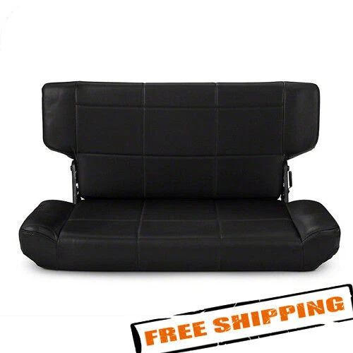 Smittybilt 41515 Fold & Tumble Black Rear Seat for 1997-2006 Jeep Wrangler TJ Foto 1 de 4