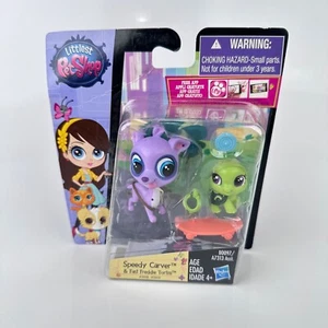 Littlest Pet ShopSpeedy Carver 3808 & Fast Freddie Tortini 3809 NEW - Picture 1 of 4