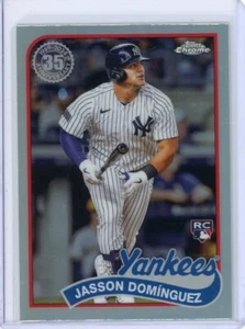 Jasson Dominguez 2024 Topps Cromo Novato 35 Aniversario Refractor RC NY Yankees 🔥 - Imagen 1 de 3