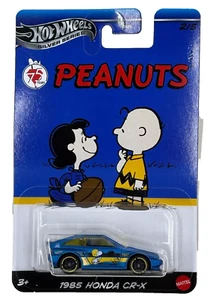 💥VHTF! Hot Wheels PEANUTS Silver Series 1985 HONDA CR-X 75 Years - Picture 1 of 3