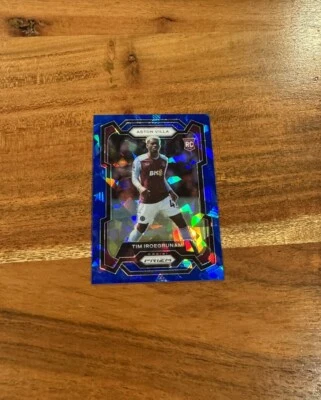 Tim Iroegbunam 2023-24 Panini Prizm Premier EPL Blue Ice Prizm /75 NRMT+ Rookie - Image 1 of 2