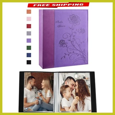 Durable Purple 4x6 Photo Albums - Customizable and Water-Resistant Design - Image 1 of 4