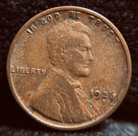 1926 S LINCOLN CENT WHEAT PENNY Cover