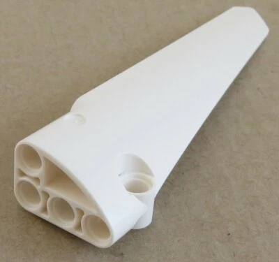 LEGO Technic - Paneel / Verkleidung # 6, Seite B, lang, weiß # 64393 - Bild 1 von 2