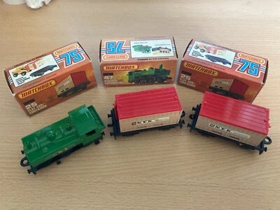 LESNEY MATCHBOX  ENGLAND NO. 47 Pannier Tank Loco + Two Flat Bed / Container #25 - Image 1 of 3