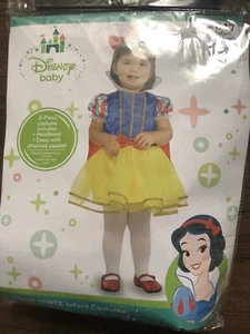 Schneewittchen Kleinkind Disney Prinzessin Verkleidung Halloween Kostüm 0-6 Monate - Bild 1 von 4