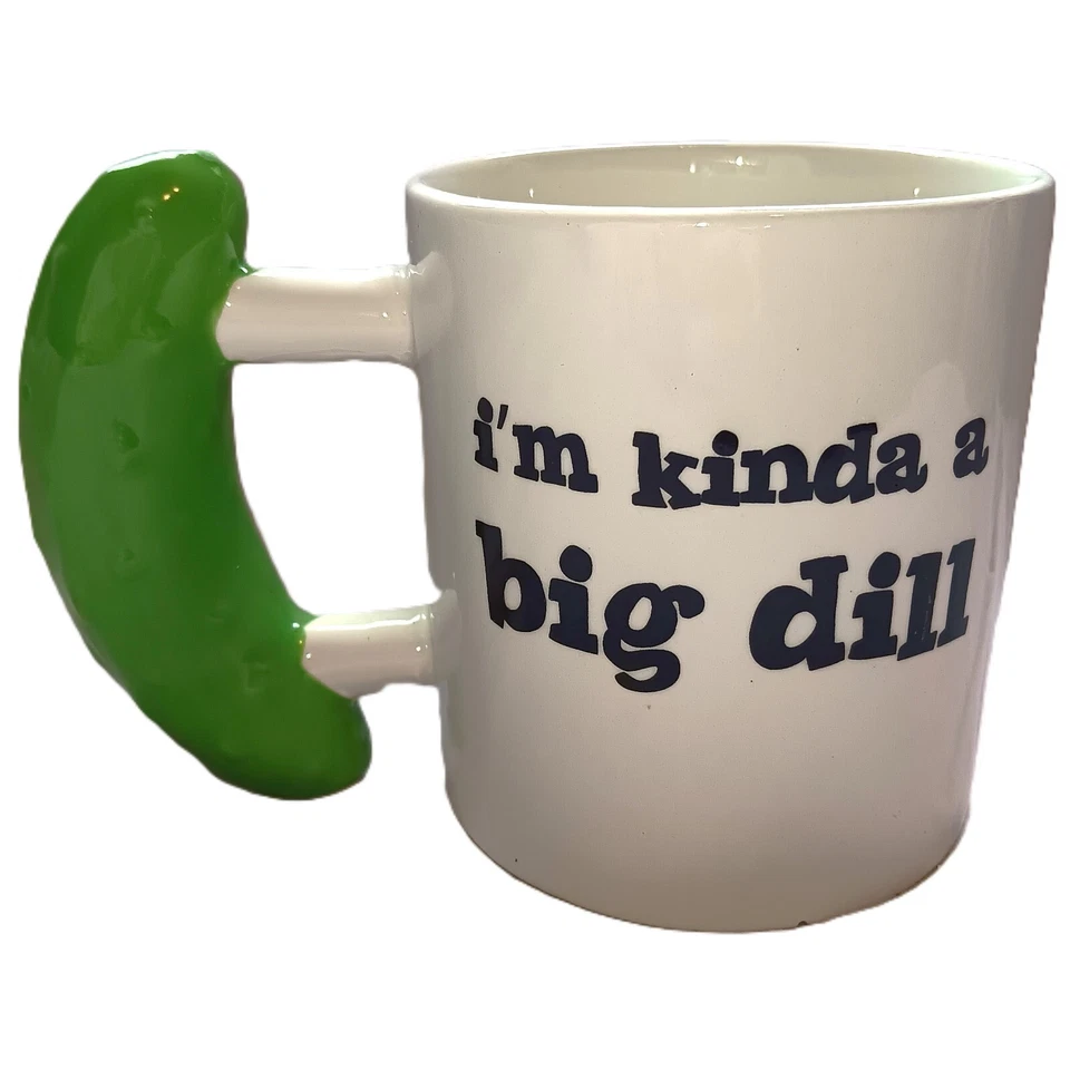 Taza de café I'm Kinda a Big Dill encurtidos taza novedad novio regalo día del padre Foto 1 de 4