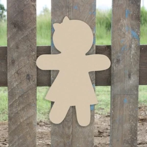 Wood Gingerbread Shape, Unfinished Shape, Wood Cutout, Wooden Paintable Craft - Picture 1 of 1