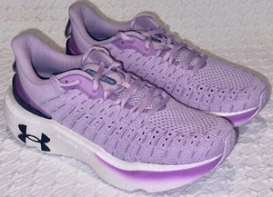 UNDER ARMOUR Infinite Elite Violet Purple Ace Black Running Shoes Womens Sz 8.5 - Picture 1 of 8