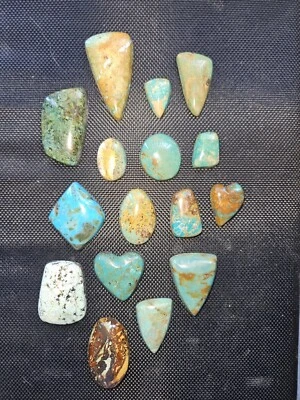 Kingman, Royston, Bisbee, and African Turquoise Cabochons 338.65 cts!!! - Image 1 of 4