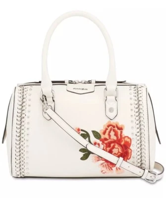 Cartera de Cuero Calvin Klein Día de la Madre Floral Blanca/Plateada Nueva con Etiquetas $248 Foto 1 de 4
