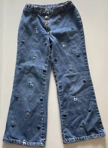 Gymboree Pantaloni Jeans Bambina Bambini Barboncini Cani Taglia 6 2005 Linea 240050786 - Foto 1 di 4