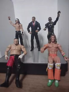 WWE Wrestling Action Figure Set Of 3 + 2 extras, HHH, Stardust, McIntyre & more - Picture 1 of 21