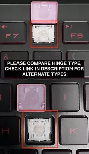 HP OMEN 15-CE | 15T-CE | 15-CE019DX | LAPTOP KEYBOARD REPLACEMENT KEYS KEYCAPS - Picture 1 of 5