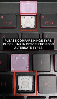 HP OMEN 15-CE | 15T-CE | 15-CE019DX | LAPTOP KEYBOARD REPLACEMENT KEYS KEYCAPS - Image 1 of 4