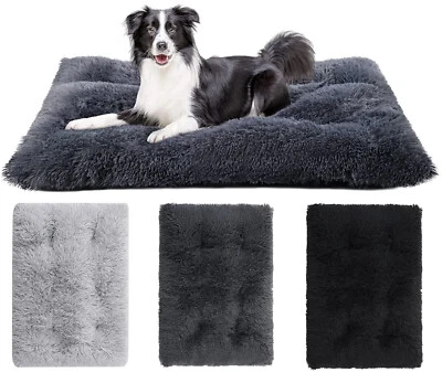 Dog Bed Soft Pet Cushion Large Dog Crate Puppy Cat Mattress Washable Pad Mat xl - Image 1 of 4