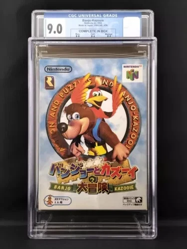 CGC 9.0 Graded Banjo-Kazooie Daibouken Nintendo 64 1998 Japanese Complete in Box - Image 1 of 1