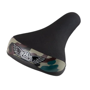 SE Racing Flyer BMX bicycle seat saddle, 8mm rails ARMY CAMO - Picture 1 of 3