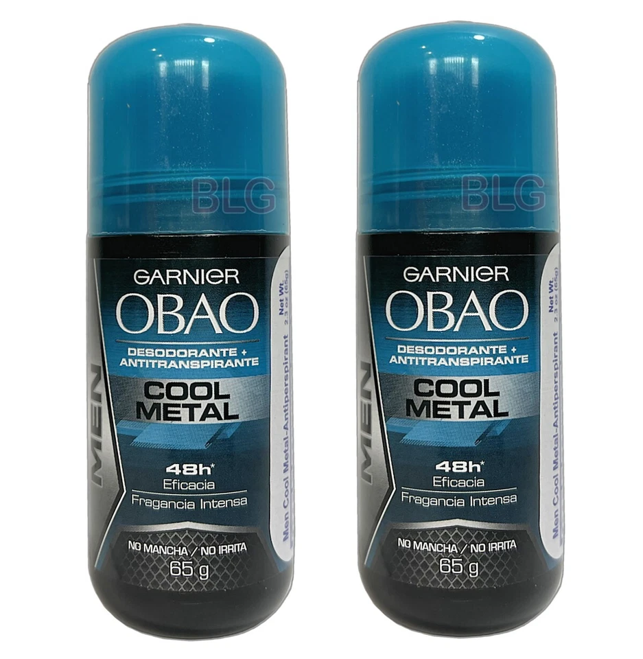 Garnier Obao COOL METAL 48H Desodorante Antitranspirante Roll-Ons Desodorantes Paquete de 2 Foto 1 de 1
