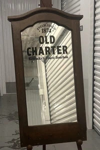 MCM Historic Schenley Distillery MIRROR ADVERTISEMENT “OLD CHARTER” WHISKEY BAR - Picture 1 of 9