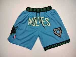 Pantalones Cortos Just Don Minnesota Timberwolves Para Hombre M NBA Retro Retro Retro - Imagen 1 de 6