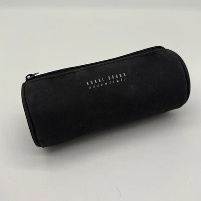 Estuche de maquillaje cosmético Bobbi marrón negro con cremallera Foto 1 de 4