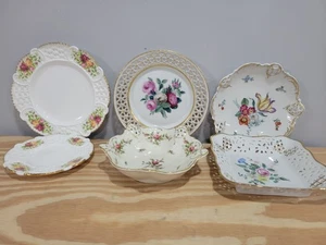 Platos de caramelo de porcelana surtida multi floral Furstenberg, Rosenthal Co. 6 piezas - Imagen 1 de 14