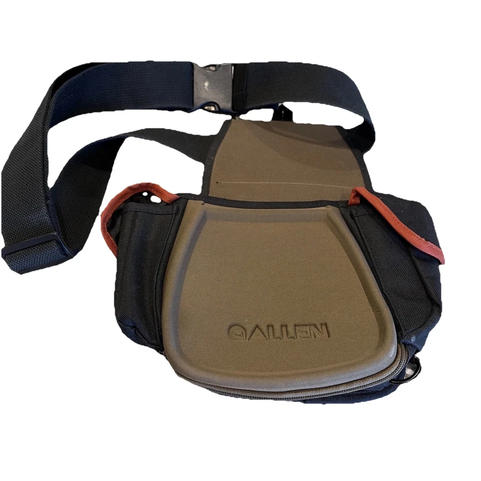 Bolsa de tiro Allen Eliminator básica doble compartimento con cinturón negra y oliva Foto 1 de 4