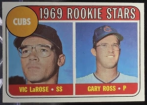 1969 Topps Cubs Rookie Stars Vic LaRose/Gary Ross #404 Chicago Cubs NM+ - Picture 1 of 2