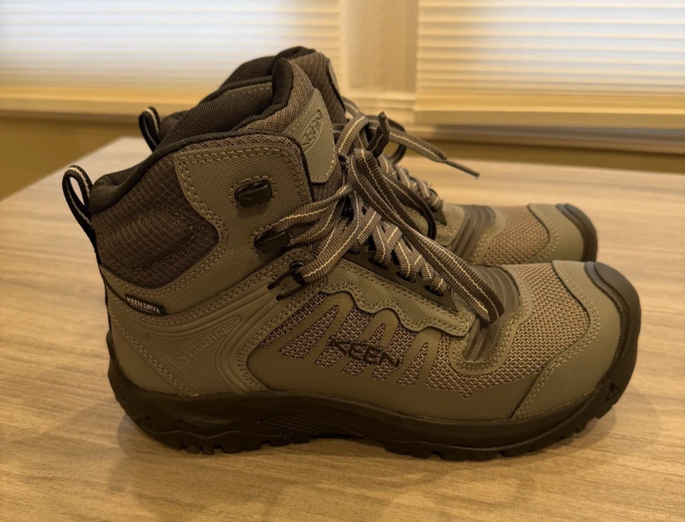 KEEN Utility Reno Mid Height Composite Toe Athletic Work Boot, 7.5 D, Magnet/Blk - Image 1 of 4