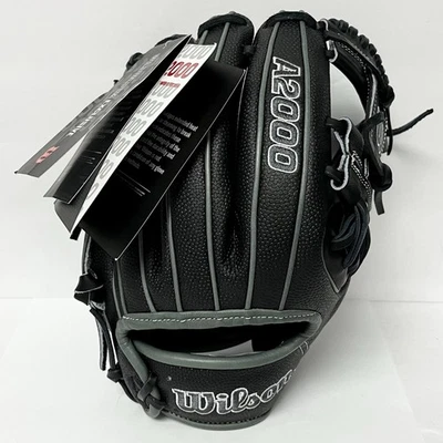 Guante Wilson 11,5"" 1786 A2000 negro - lanzamiento a la derecha TOTALMENTE NUEVO Foto 1 de 3