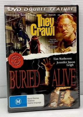 They Crawl & Buried Alive DVD R4 Double Horror Feature Mutant Roaches Revenge - image 1 of 4