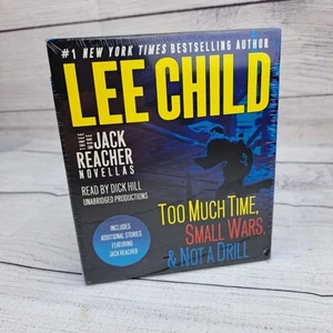 Lee Child JACK REACHER Novellas Cd Audio Book Too Much Time Small Wars NotADrill - Picture 1 of 7
