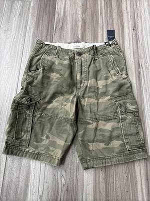 Pantalones cortos cargo camuflados Abercrombie para niños. Talla 14. Nuevo con etiquetas. Foto 1 de 2