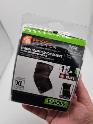 Shock Doctor Elbow Compression Sleeve with Extended Coverage - Size XL - Image 1 of 4