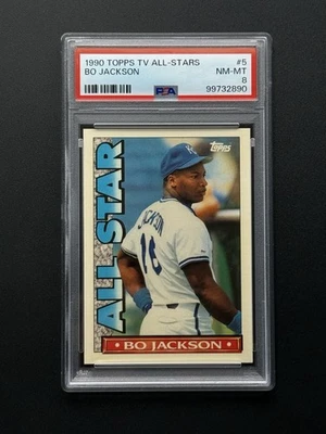 Topps TV 1990 All-Stars Bo Jackson PSA 8 Foto 1 de 2