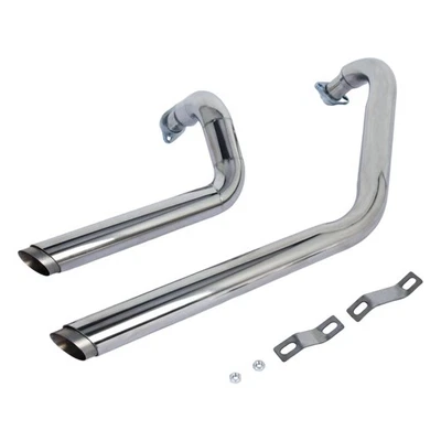 Staggered Dual Exhaust Pipes Fit For Kawasaki Vulcan 800 VN800E Drifter VN800A Foto 1 de 4