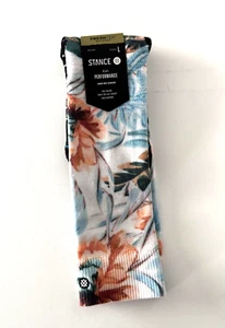 Stance Freshtek Kids Performance Flowerful Snow OTC Sock Youth Large Shoe 3-5.5 - Picture 1 of 6