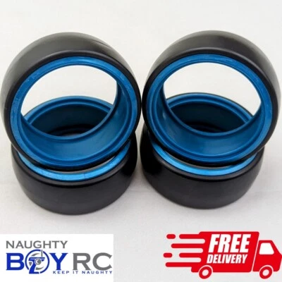 NBRC 1/10 RC Drift Car Tires Blue Liner (4) HPI Sakura MST Redcat Kyosho Yokomo - Image 1 of 4