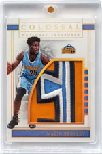 2016-17 Panini National Treasures Colossal Materials #02/25 Malik Beasley Card