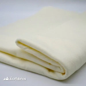 Ivory ACRYLIC FELT FABRIC By The Yard _72" WIDE_ Thick and Soft Felt Fabric - Picture 1 of 12