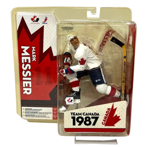 McFarlane NHL Mark Messier White Jersey Team Canada 1987 Figure Cover