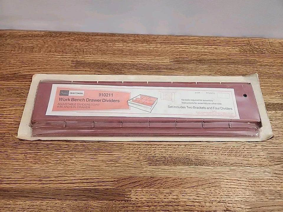 Craftsman Work Bench Adjustable Drawer Divider Set #10211 Fits 4" & 9" Drawers - Image 1 of 4