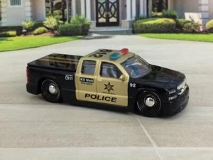 Slammed Chevrolet Silverado SS Extended Cab Police 1/64 Scale Limited Edit X4 - Picture 1 of 4