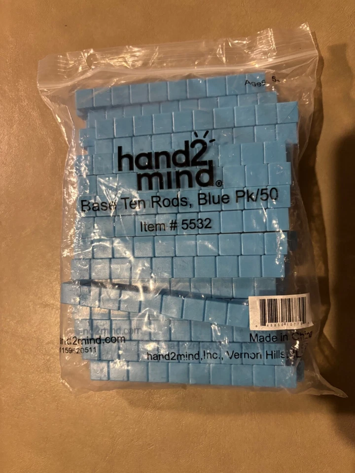 Hand2mind Base Flats foam & Wood maniplulatives Math Counting School Teaching