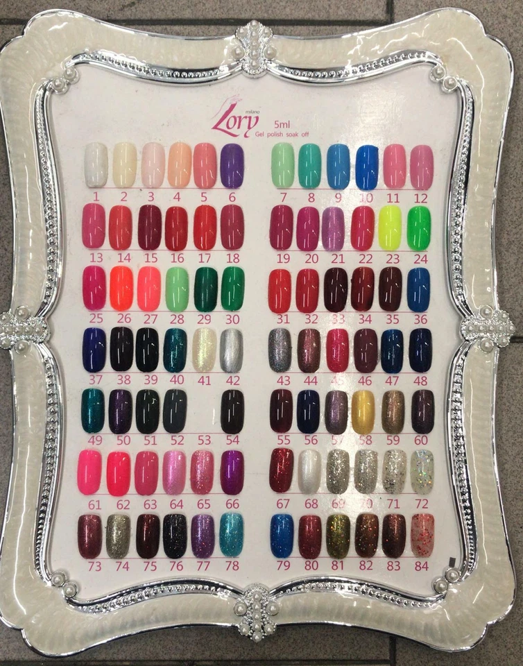 LORY MILANO SMALTO GEL SEMIPERMANENTE RICOSTRUZIONE UNGHIE UV 5 ML NAILS ART COLORI SMALTI
