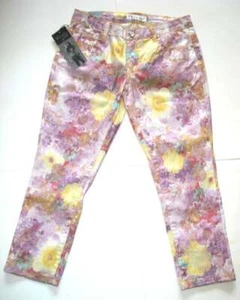 NWT Costly Girl Floral Teen Girl's Fancy Rhinestone Pants, Size 11 - Picture 1 of 12